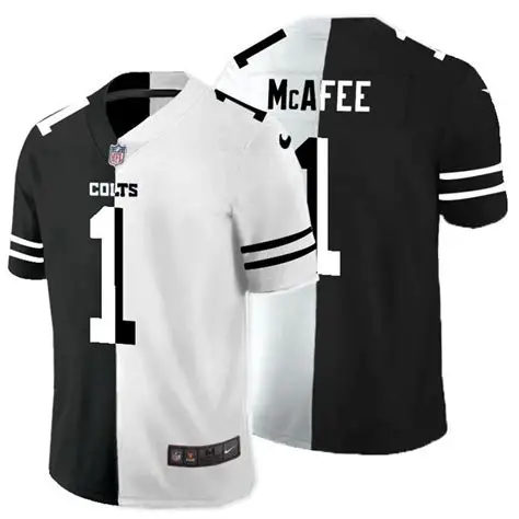 Black And White NFL Jersey - Authentic Team Apparel