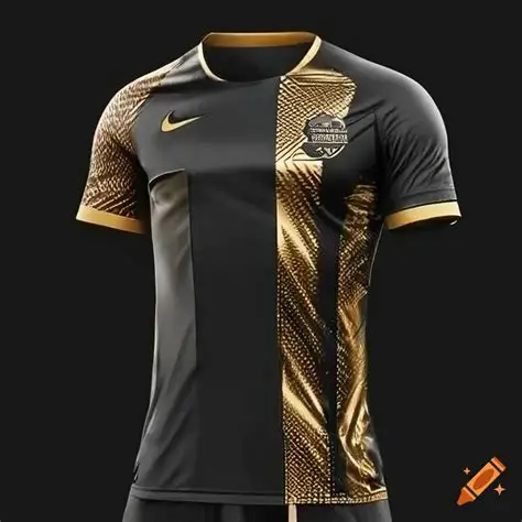 Black and Gold Soccer Jersey – Luxe Contrast | Last 8 Pieces