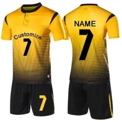 Black and Yellow Soccer Jersey – Energetic Style