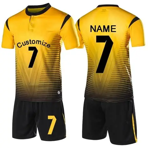 Black and Yellow Soccer Jersey – Energetic Style