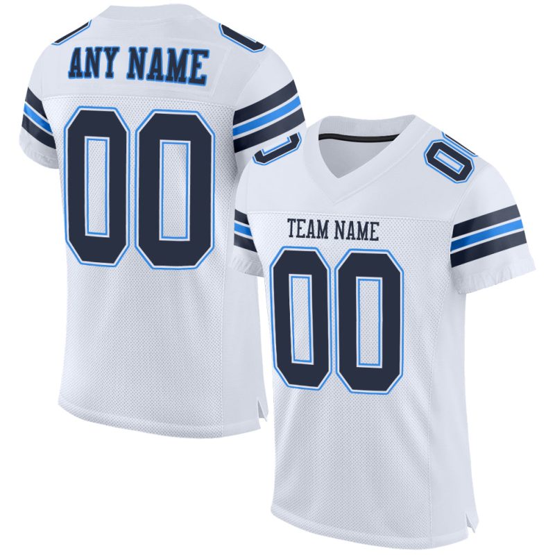 White And Blue Football Jersey ,81%Off Discount Fan Shop