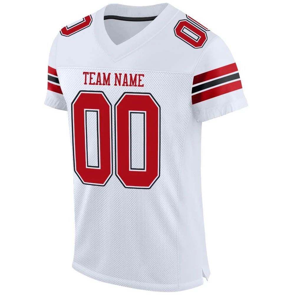 White and Red Football Jersey Cheap, Official Sale